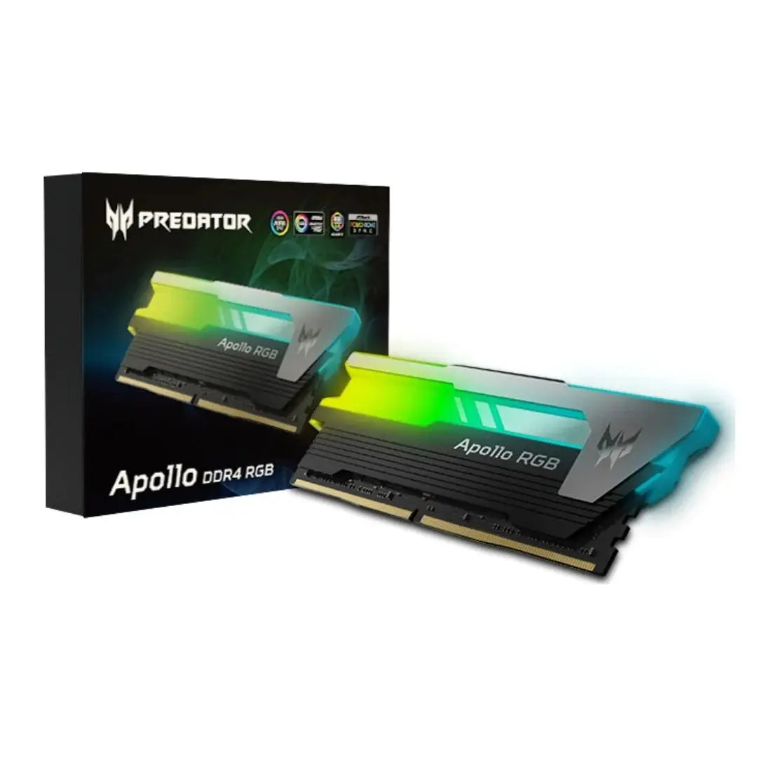 Acer Predator Apollo RGB 16GB (2 x 8GB) 3600MHz CL16 DDR4 Desktop Memory رام - المتحدة للألكترونيات