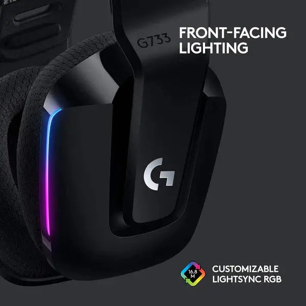 Logitech G733 Lightspeed Wireless Gaming Headset سماعات كيمنك لوجتك  المتحدة للألكترونيات