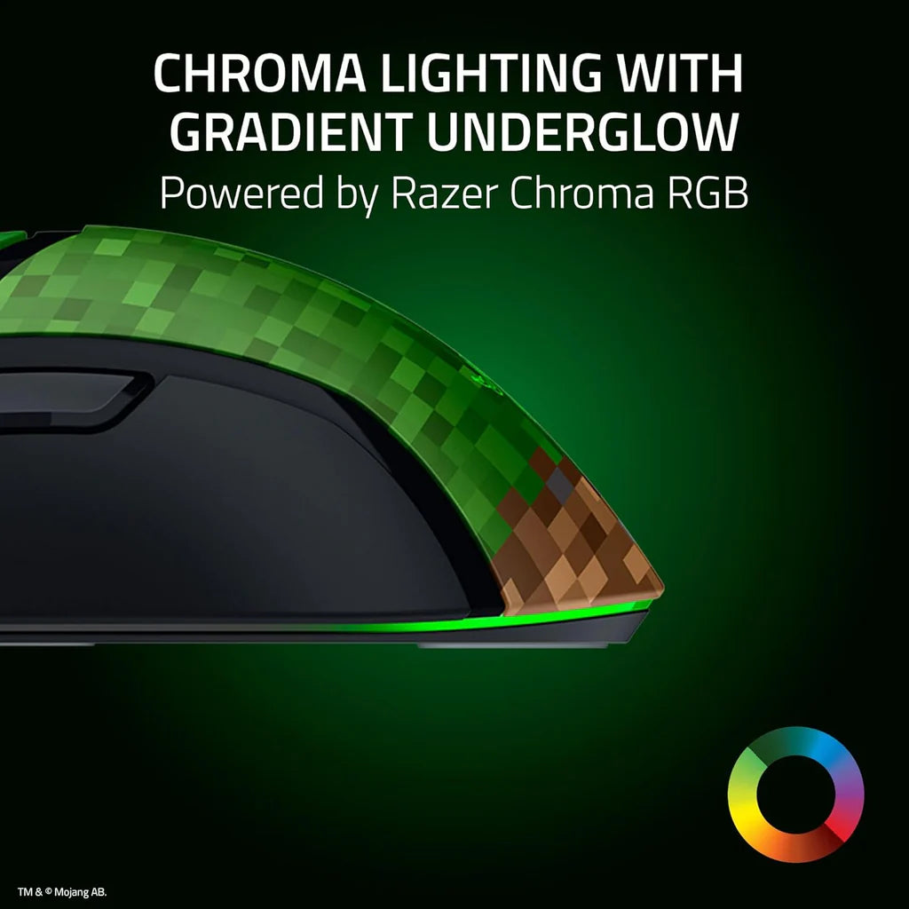 Razer Cobra Wired Gaming Mouse – 58g Lightweight, 8,500 DPI Optical Sensor, Gen-3 Optical Switches, Chroma RGB Underglow, Speedflex Cable