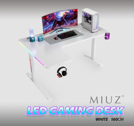 MIUZ RGB LED Gaming Desk Computer ميز كيمنك زاوية