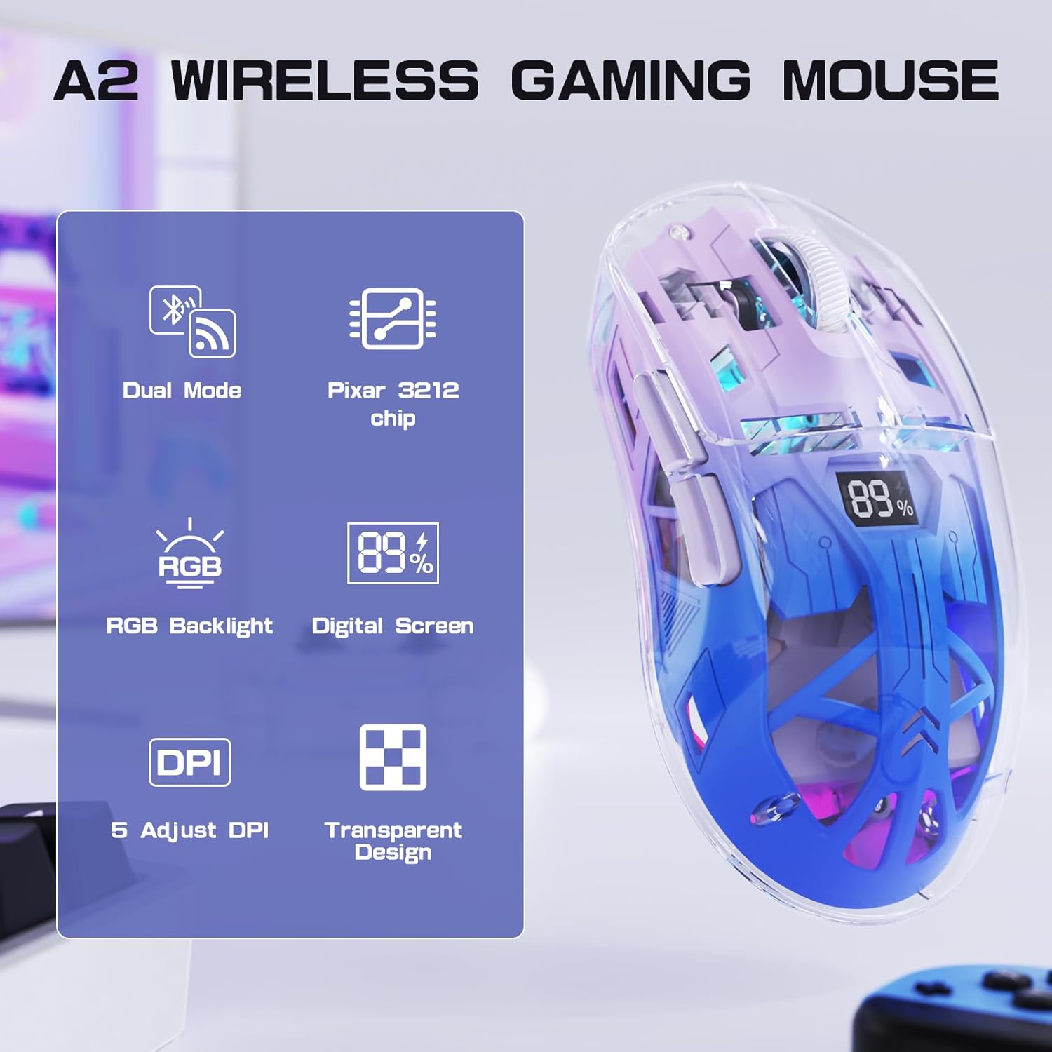 FREEWOLF A2 Wireless Gaming Mouse
