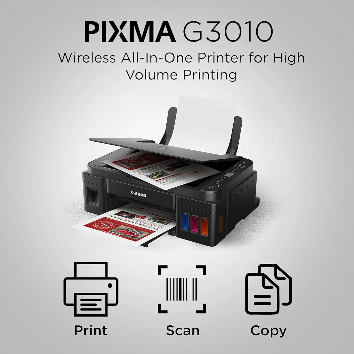 Canon PIXMA MegaTank G3010 All-in-One Wireless Ink Tank Colour Printer طابعة كانون - المتحدة للألكترونيات