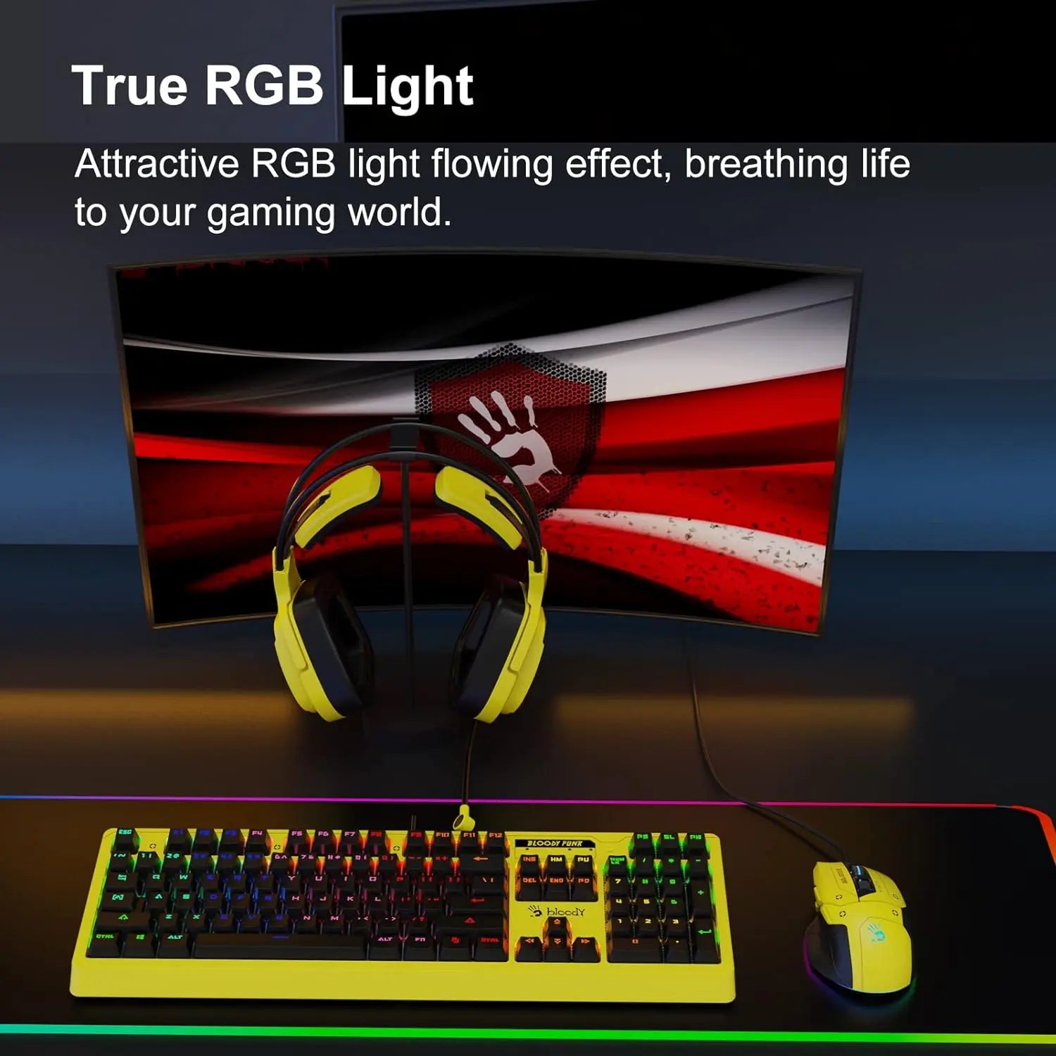 Bloody G575 RGB Gaming Headset سماعات كيمنك بلودي - المتحدة للألكترونيات