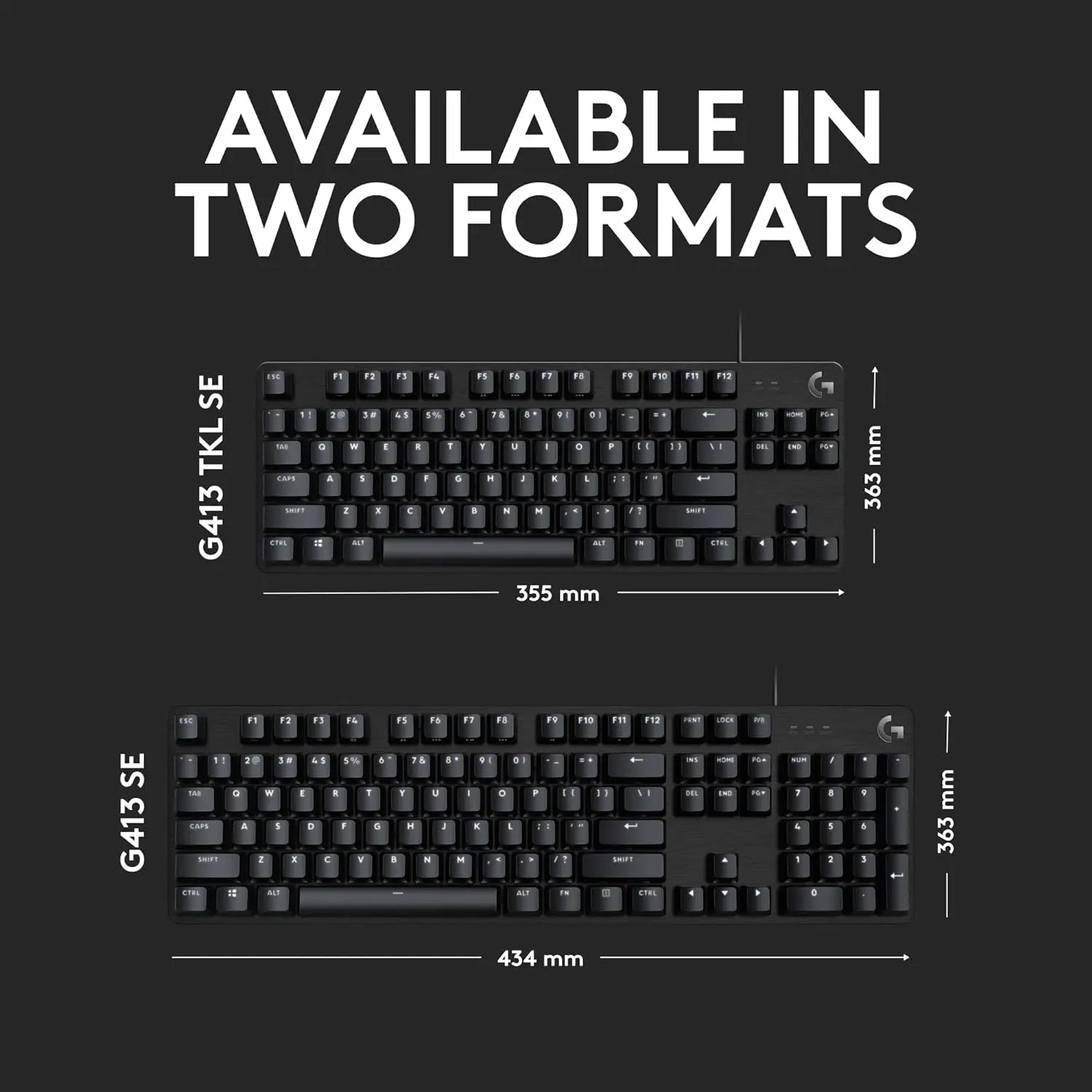 Logitech G413 TKL SE Mechanical Gaming Keyboard كيبورد ميكانيكي لوجتك - المتحدة للألكترونيات