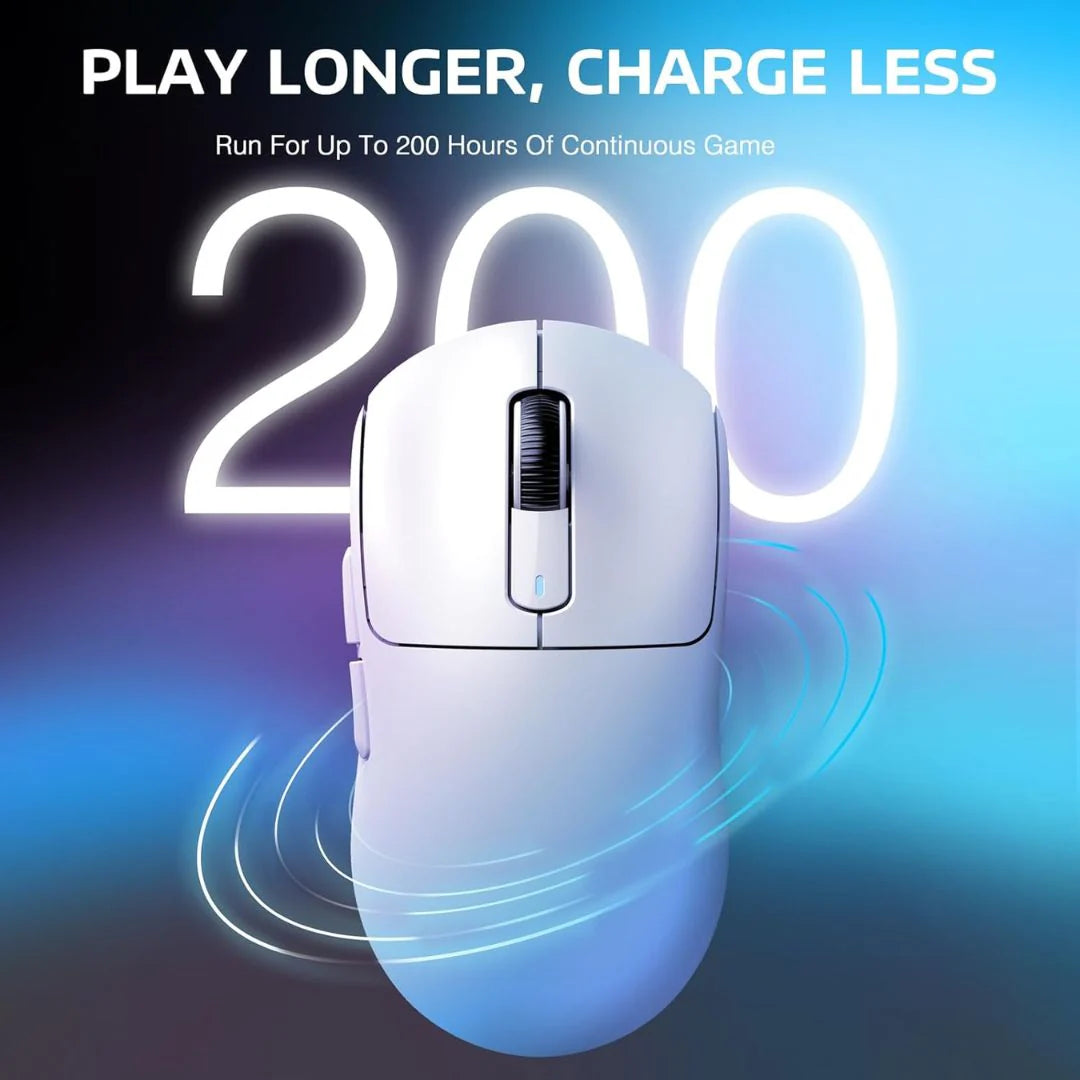 ATTACK SHARK X3 Wireless Gaming Mouse - White