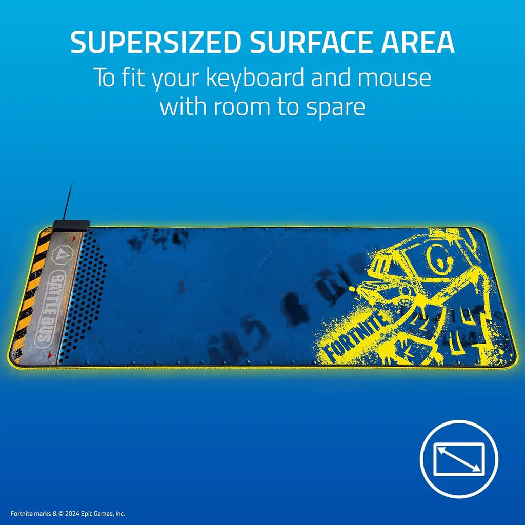 Razer Goliathus Chroma Extended - Fortnite Edition– Soft Gaming Mouse Mat with Razer Chroma RGB, Micro-Textured Surface, and Optimized for All Sensors