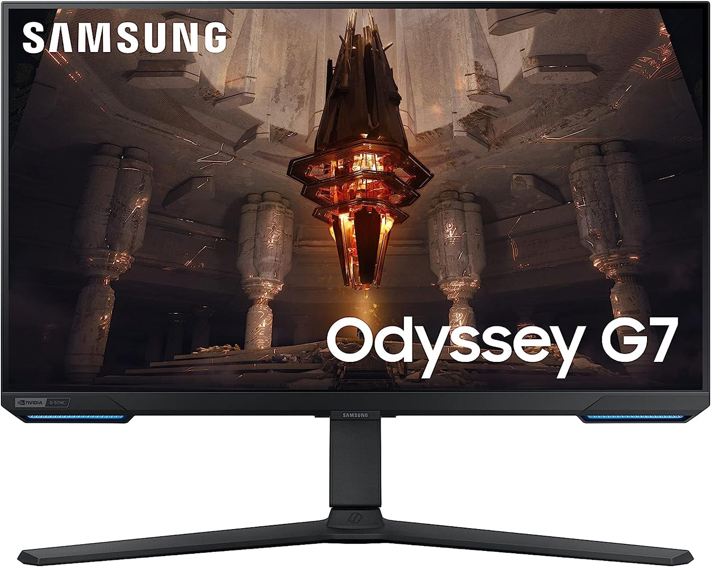 Samsung Odyssey G7 LS28BG700EPXXU 28" 4K UHD Smart Gaming monitor شاشة كيمنك سمارت سامسونك
