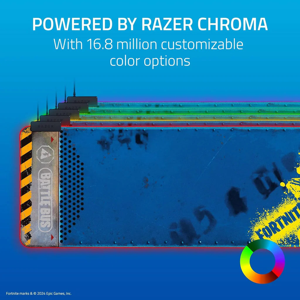 Razer Goliathus Chroma Extended - Fortnite Edition– Soft Gaming Mouse Mat with Razer Chroma RGB, Micro-Textured Surface, and Optimized for All Sensors