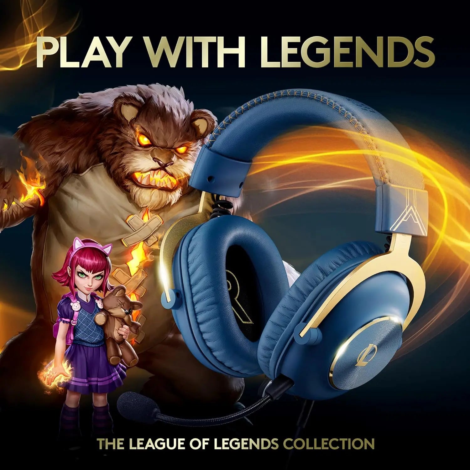 Logitech G PRO X Gaming Headset - Blue Official League of Legends Edition سماعات كيمنك لوجتك نسخة لول - المتحدة للألكترونيات