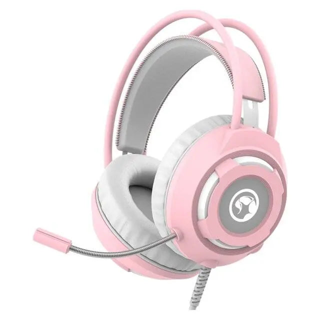 Marvo HG8936 Headset (White & Pink) - المتحدة للألكترونيات