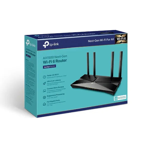 TP-LINK Archer AX10 AX1500 Wi-Fi 6 Router Gaming - المتحدة للألكترونيات