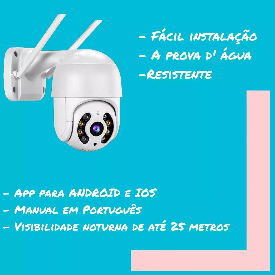 Outdoor Security Camera Hd Wifi Camera Robot A8 Night Color White كامرا مراقبة - المتحدة للألكترونيات