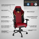 Cybeart Gryffindor Gaming Chair – Official Harry Potter Edition with 4D Armrests, Supreme PU Leather