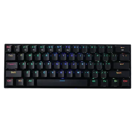 Redragon K530 PRO Draconic 60% Compact RGB Wireless Mechanical Keyboard, 61 Keys Tenkeyless Designed 5.0 Bluetooth Gaming Keyboard and 16.8 Million RGB Lighting for PC, Tablet, Cell Phone  المتحدة للألكترونيات