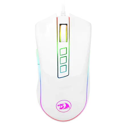 Redragon M711 Cobra White Gaming Mouse with 16.8 Million RGB Color Backlit  المتحدة للألكترونيات