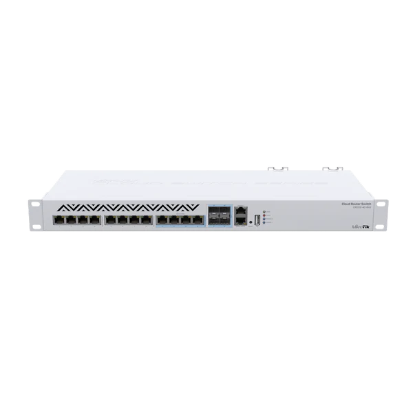 MikroTik 12-Port 10G Cloud Router Switch with Dual Power Supply راوتر