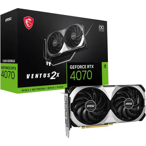 MSI GeForce RTX 4070 VENTUS 2X 12G OC Graphics Card - المتحدة للألكترونيات