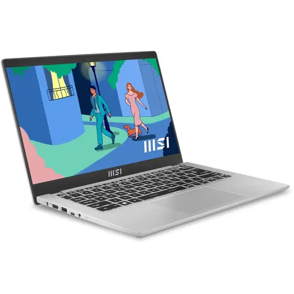 MSI MODERN 14 C12MO-1041XAE 14" Laptop - Core i3-1215U - 8GB RAM - 256GB SSD - Shared - DOS (Urban Silver)  لابتوب ام اس اي - المتحدة للألكترونيات