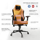 Cybeart Neo Vintage Gaming Chair – Supreme PU Leather - Cold-Cured Foam - 4D Armrests - Adjustable Lumbar Support - Multi-Tilt Mechanism - 150kg Capacity