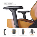 Cybeart Neo Vintage Gaming Chair – Supreme PU Leather - Cold-Cured Foam - 4D Armrests - Adjustable Lumbar Support - Multi-Tilt Mechanism - 150kg Capacity
