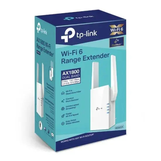 TP-Link AX1800 Wi-Fi 6 Range Extender (RE605X) - المتحدة للألكترونيات