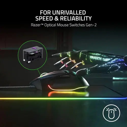 Razer Basilisk V3 - Ergonomic Wired Gaming Mouse - المتحدة للألكترونيات