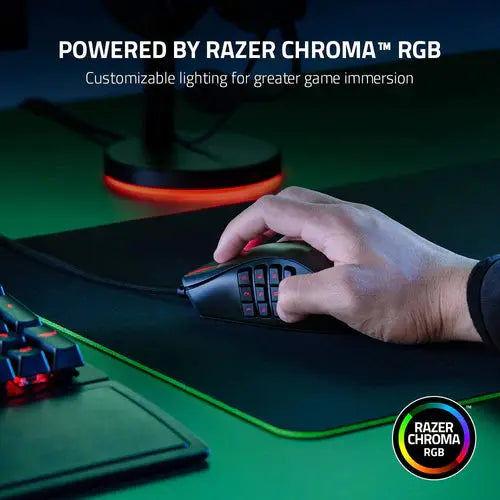 Razer Naga X Wired MMO Gaming Mouse - المتحدة للألكترونيات