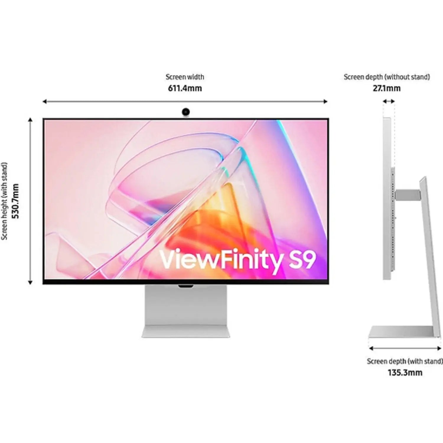 Samsung LS27C902PAMXUE ViewFinity S9 IPS 5K Monitor 27inch شاشة سامسونك - المتحدة للألكترونيات