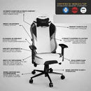 Cybeart House Stark Gaming Chair – Game of Thrones Edition with 4D Armrests, Supreme PU Leather