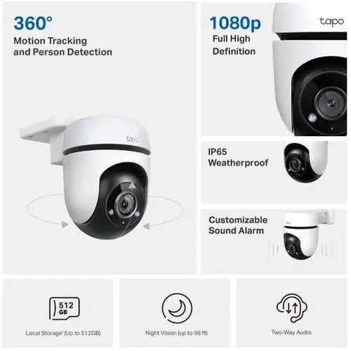 Tapo C500 Outdoor Pan/Tilt Security WiFi Camera كامرة تابو - المتحدة للألكترونيات