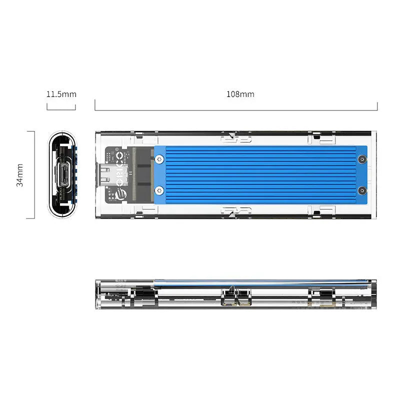 ORICO TCM2-C3 NVMe M.2 SSD Enclosure - المتحدة للألكترونيات