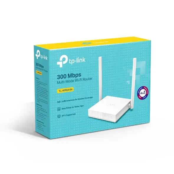 TP-LINK 300 Mbps Multi-Mode Wi-Fi Router TL-WR844N - المتحدة للألكترونيات