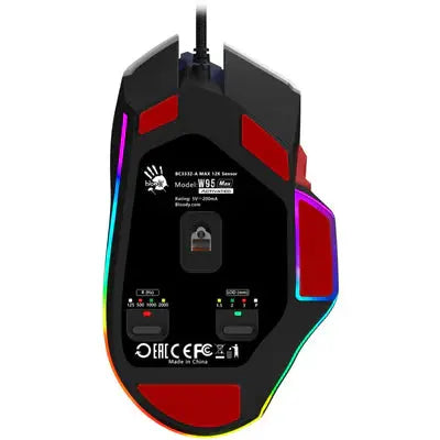 Bloody W95 Max Sports 12000 CPI Activated Extra Fire RGB Gaming Wired Mouse  المتحدة للألكترونيات