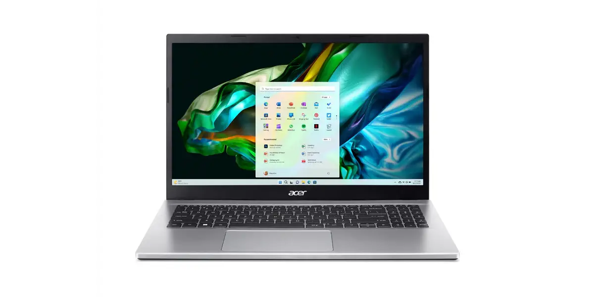 Acer Aspire 3 A315-15.6" Laptop - Ryzen 5 - 5500U - 8GB RAM - 512GB SSD - Shared - DOS (Silver) - المتحدة للألكترونيات