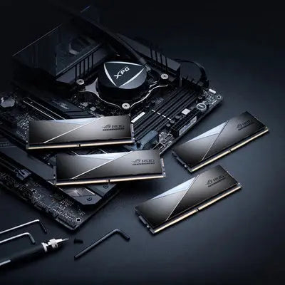 XPG Lancer ROG DDR5 6600MT/s 32GB (2x16GB) CL32 UDIMM 288-Pins سطح المكتب SDRAM DDR5 ثنائي القناة RAM عدة المبرد  المتحدة للألكترونيات