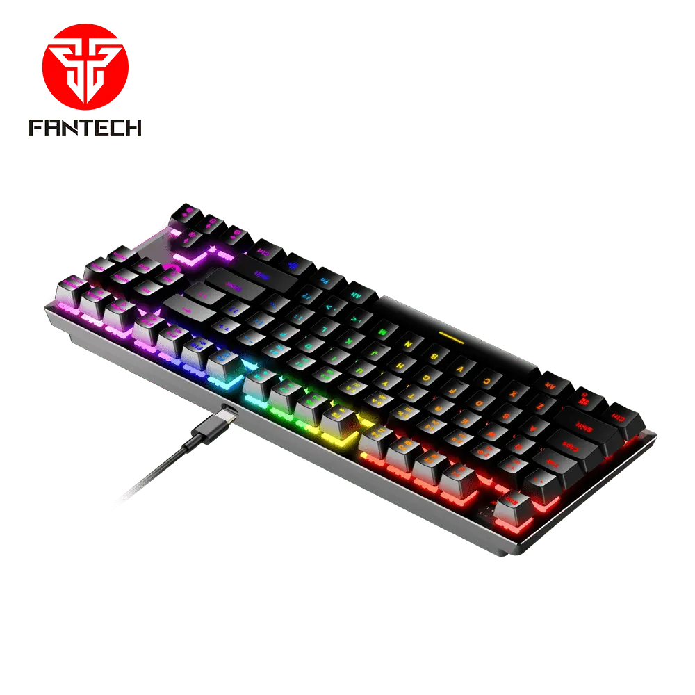 GAMING MECHANICAL KEYBOARD FANTECH MK856 MAXFIT87 BLACK (BLUE SWITCH) كيبورد فانتك ميكانيكي - المتحدة للألكترونيات