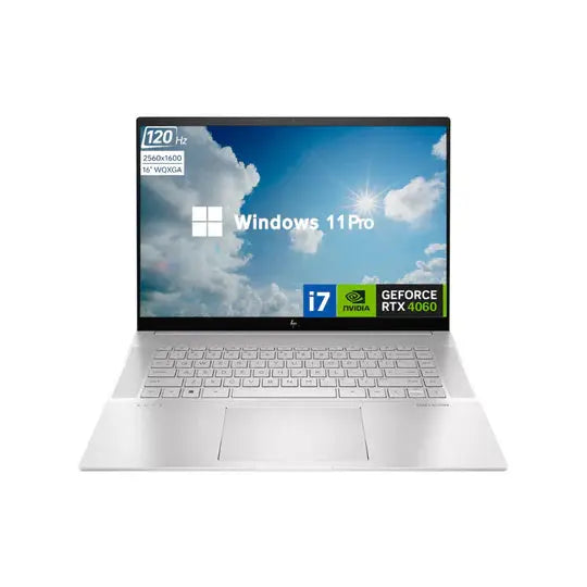 HP Envy 16-1053dx, Intel Core i7-13700H, RAM 16GB, 1TB SSD, NVIDIA RTX 4060 8G, 16 WQXGA IPS 120Hz Touch, Silver  المتحدة للألكترونيات