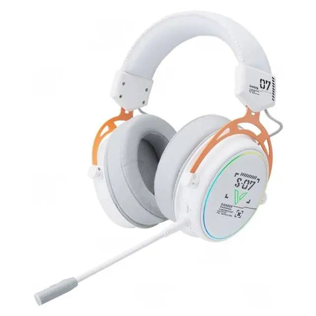 Rapoo VH800 Wireless Headset (White Orange) - المتحدة للألكترونيات