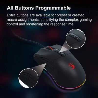 Bloody ES9 Plus Esports USB Gaming Mouse Advanced Precision - 10000 CPI  المتحدة للألكترونيات