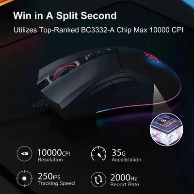 Bloody ES9 Plus Esports USB Gaming Mouse Advanced Precision - 10000 CPI  المتحدة للألكترونيات