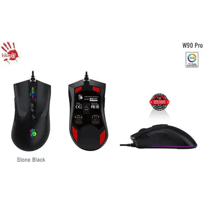 Bloody W90 Pro RGB Optical Gaming Mouse Advanced Precision - 16000 CPI  المتحدة للألكترونيات