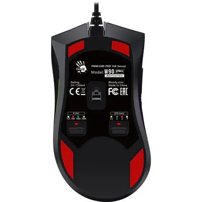 Bloody W90 Pro RGB Optical Gaming Mouse Advanced Precision - 16000 CPI  المتحدة للألكترونيات