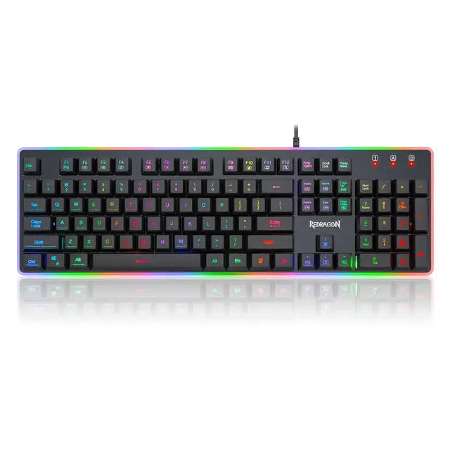 Redragon K509 DYAUS 7-Colors Backlit Gaming Keyboard كيبورد ريدراكون - المتحدة للألكترونيات