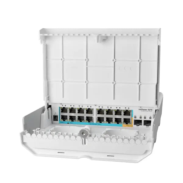 MikroTik Cloud Router Switch netPower 15FR (CRS318-1Fi-15Fr-2S-OUT) - License level 5 راوتر مايكروتك - المتحدة للألكترونيات