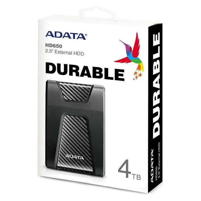 Adata HD650 4TB External HDD (Black) هارد - المتحدة للألكترونيات