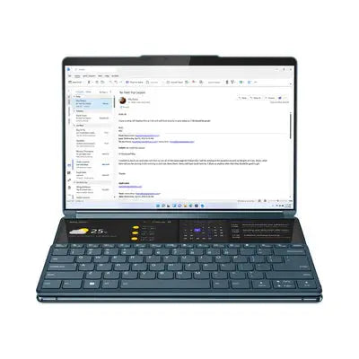 Lenovo Yoga Book 9 13IRU8 2x 13.3 بوصة 2.8K كمبيوتر محمول بشاشة لمس - Core i7-1355U - ذاكرة وصول عشوائي 16 جيجابايت - 1 تيرابايت SSD - مشترك - ويندوز 11 (Tidal Teal)  المتحدة للألكترونيات