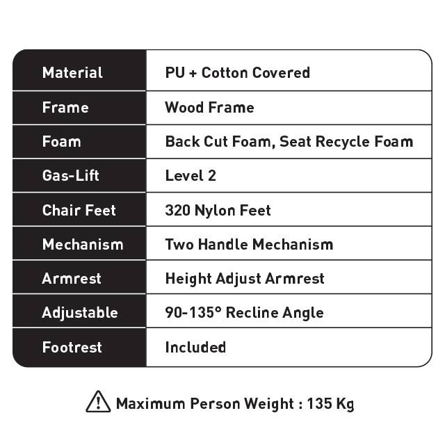 Raptor RGC-100 Gaming Chair (Green & White)