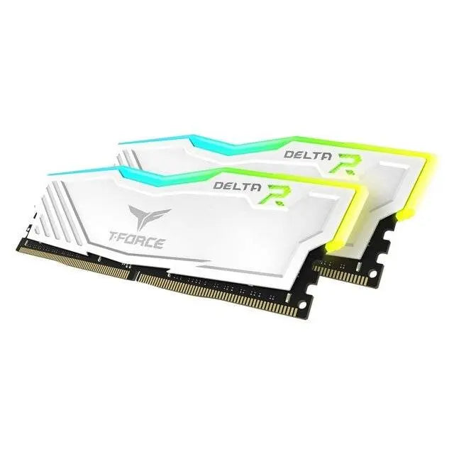 TeamGroup T-FORCE Delta 16GB RGB (2 x 8GB) DDR4 3600MHz RAM (White) - المتحدة للألكترونيات