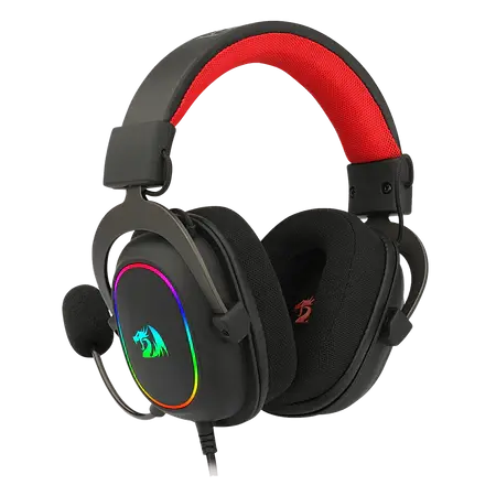 Redragon H510 Zeus-X RGB Wired Gaming Headset - 7.1 Surround Sound - Memory Foam Ear Pads - 53MM Drivers - Detachable Microphone - Multi Platforms Headphone - Compatible with PC/PS4/NS  المتحدة للألكترونيات