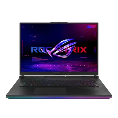 لاب توب ASUS ROG Strix SCAR 18 G834JZR-N6056 مقاس 18 بوصة WQXGA 2.5K 240 هرتز - Core i9-14900HX - ذاكرة وصول عشوائي 32 جيجابايت - SSD 1 تيرابايت - RTX 4080 12 جيجابايت - ويندوز 10 Pro K  المتحدة للألكترونيات